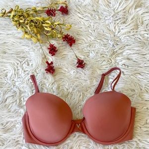 ♥️Comfy Victoria’s Secret mauve Hearts push up bra